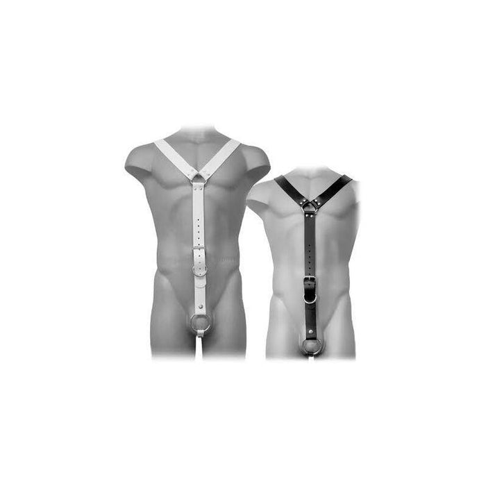 Leather Body - Harness Men Blanco