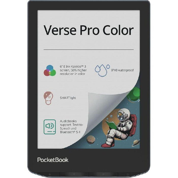 Lector De Libros Pocketbook  Electrónicos Pb634k3-1-Ww-B / Verse Pro Color S Azul/Negro