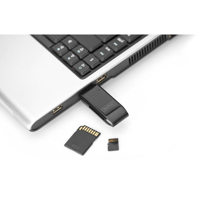 Lector De Tarjetas Externo Digitus Usb Mini Para Sd/Microsd