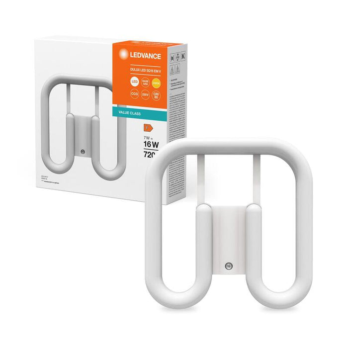 Ledv Dulux Led Square 7w 830 130 (16w) 2pin Gr8 Vvg 230v 720lm Eek F