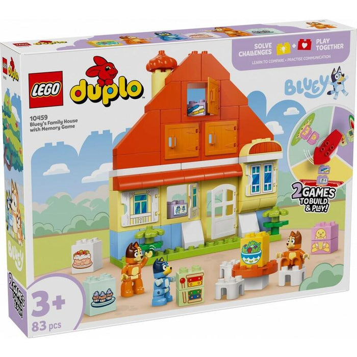 Lego 10459 Duplo Bluey Blueys Family House With Memory Game, Design Toys 10459