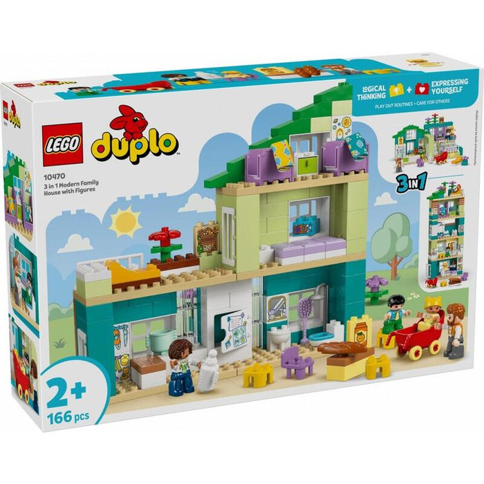 Lego 10470 Duplo Town Modernes Familienhaus Mit Figuren - 3-In-1-Set 10470