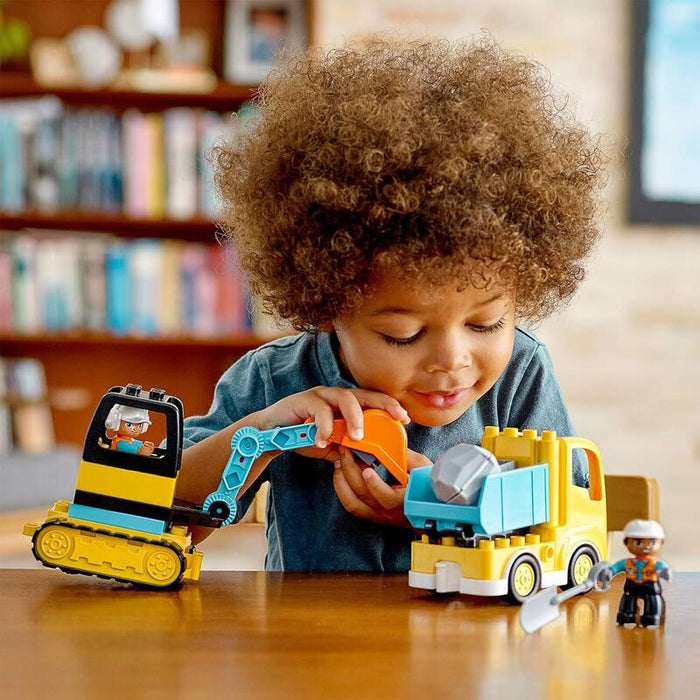 Lego 10931 Town Duplo Construction Camión Y Excavadora Con Orugas Vehículo De Construcción