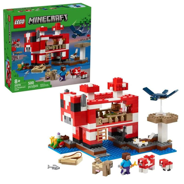 Lego 21270 Minecraft La Casa De La Vaca Hongo, Juguete De Construcción   21270