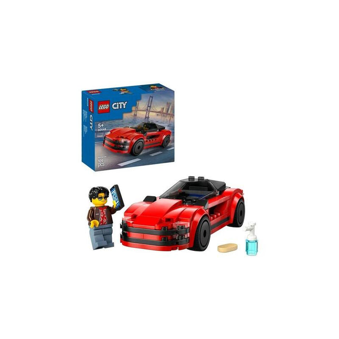 Lego 60448 City Coche Deportivo Rojo, Juguete De Construcción   60448