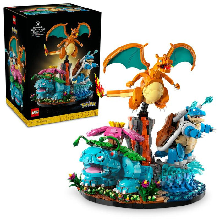Lego 72153 Pokémon Bisaflor, Glurak Und Turtok 72153
