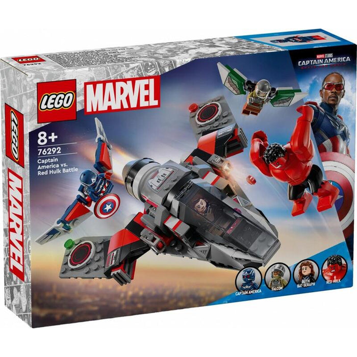 Lego 76292 Marvel Super Heroes Enfrentamiento Entre Capitán América Y Red Hulk, Juguete De Construcción   76292