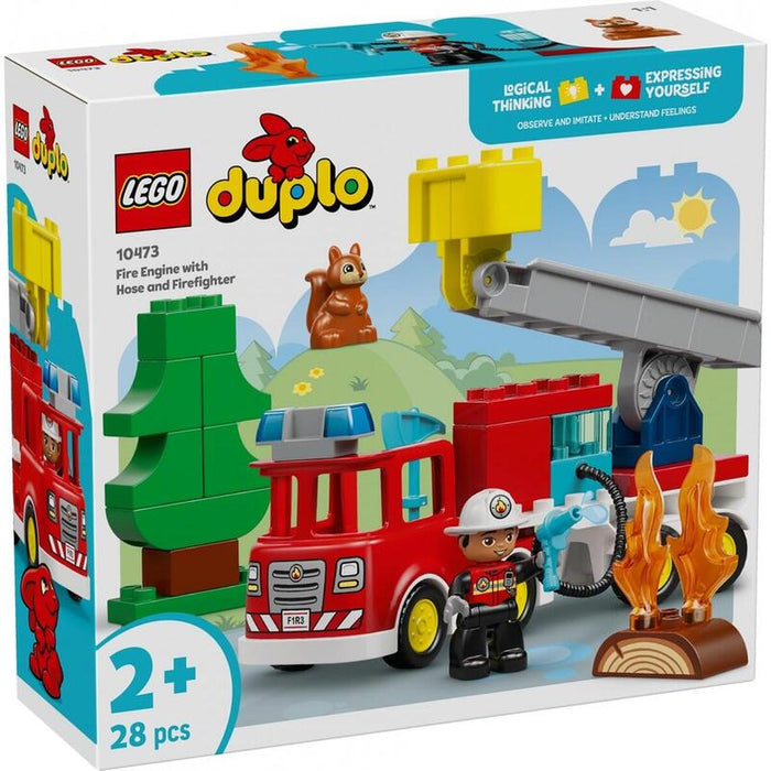 Lego Duplo Town 10473 Wóz Strazacki Z Wezem I Strazakiem