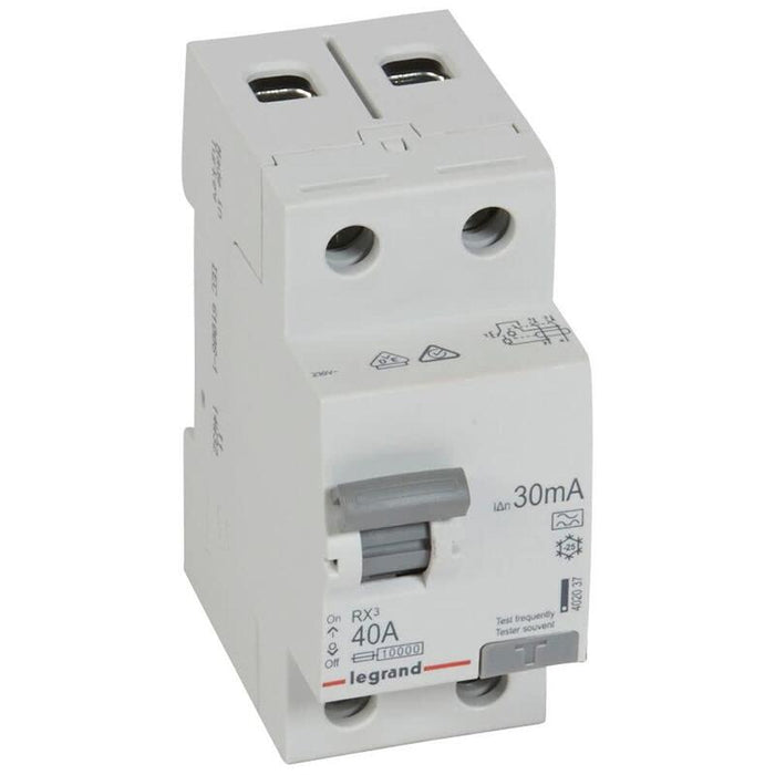 Legrand 402037 Rx3 Fi-Interruptor 40a 2-Polos 30ma Tipo A 230vac 2te