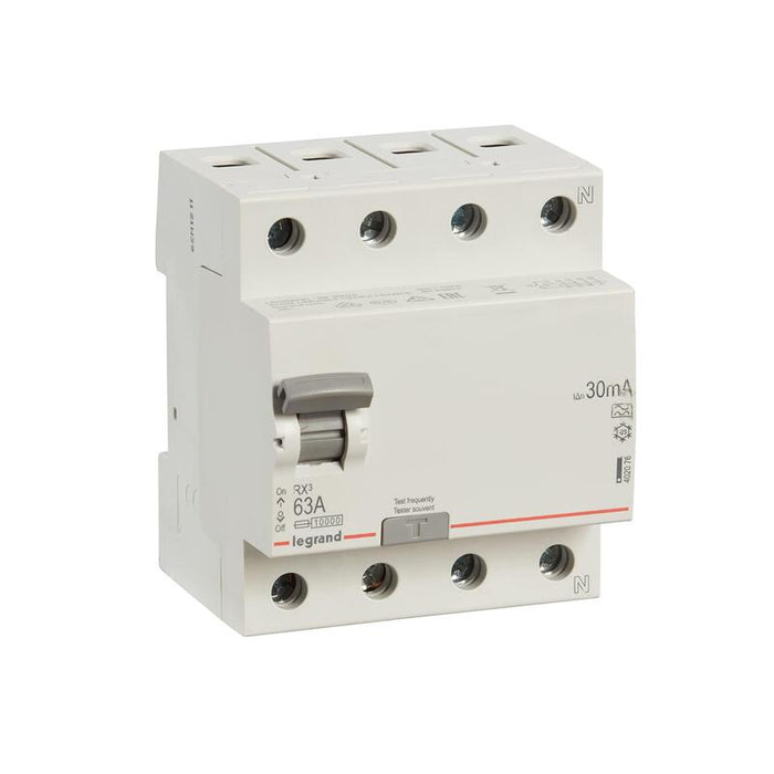 Legrand 402076 Rx3 Fi-Interruptor 63a 4-Polos 30ma Tipo A 400vac 4te