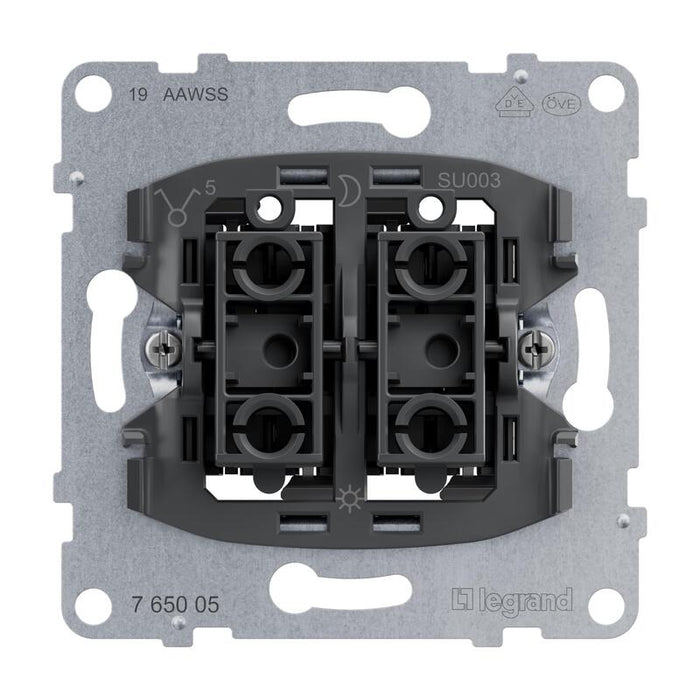 Legrand 765005 Seano Inserto Interruptor En Serie 10ax Bornes De Conexión Rápida