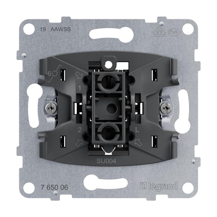 Legrand 765006 Seano Inserto Conmutador 10ax Bornes De Conexión Rápida