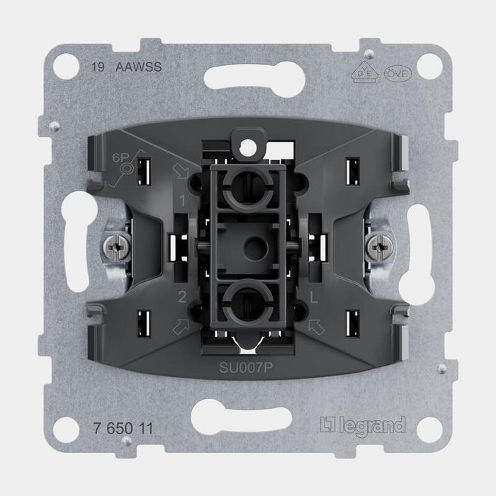 Legrand 765011 Seano Inserto Pulsador M.Cambio Contacto 10a Bornes De Conexión Rápida