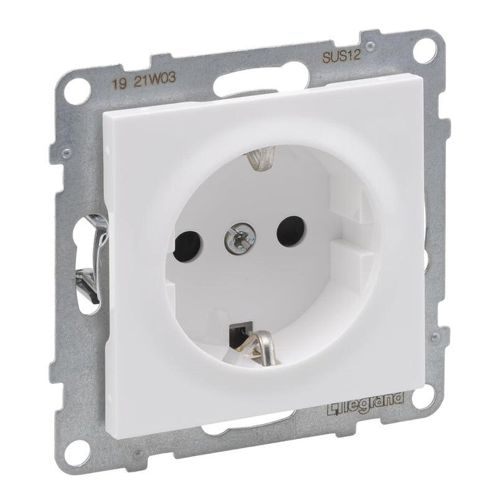 Legrand 765120 Seano Contacto De Protección- Toma De Corriente Bornes De Conexión Rápida M.Erh.Ber.Protección