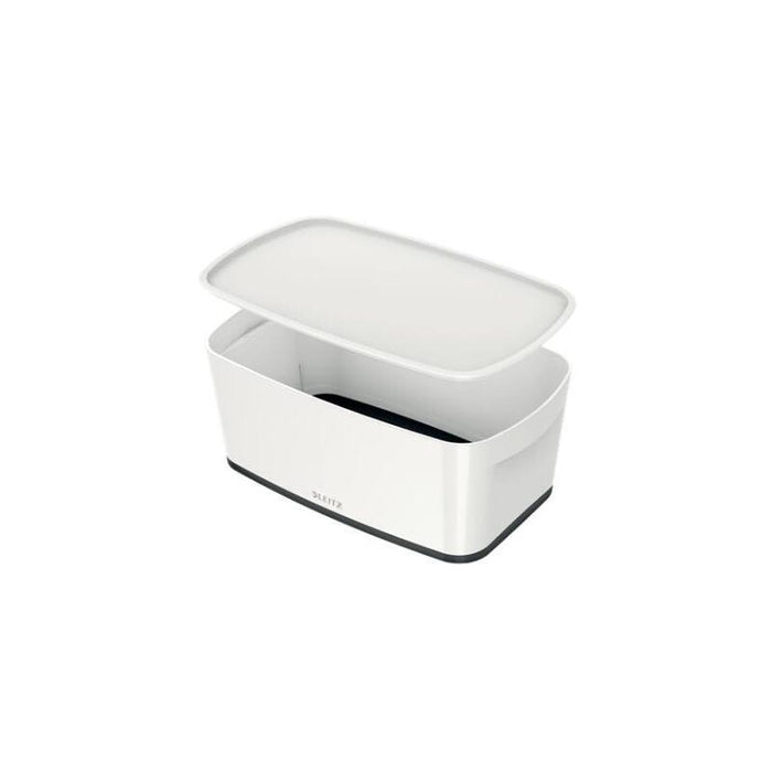 Leitz Caja Almacenamiento Mybox Wow Pequeña C/Tapa 318x128x191mm Negro/Blanco