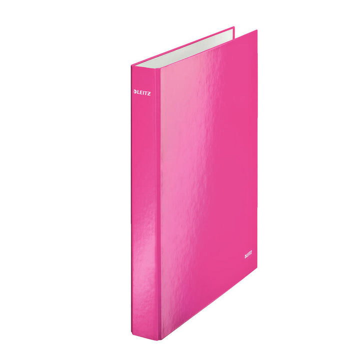 Leitz Carpeta Wow Anillas Mixtas 2x25 Mm A4+ Cartón Forrado Plastificado Fucsia