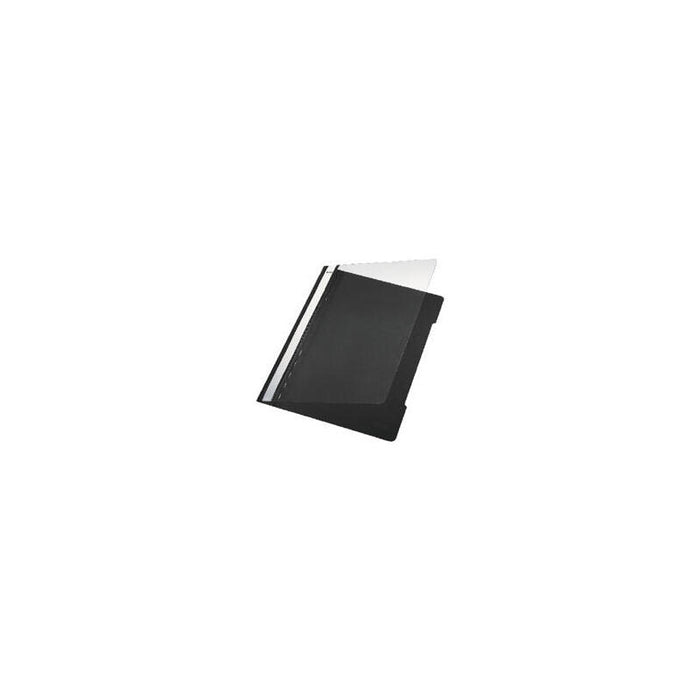 Leitz Dossier Fástener A4 Mecanismo De Plástico Con Tarjetero Pvc Semi Rígido Negro