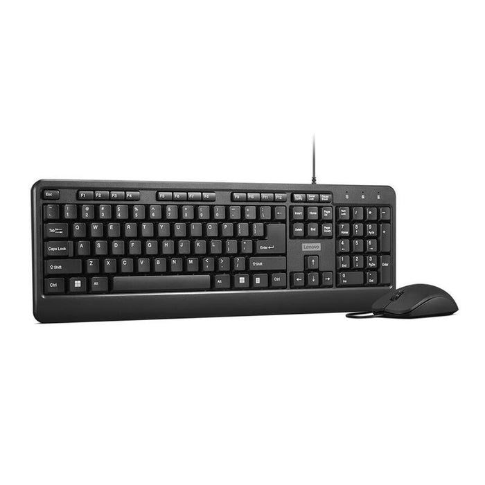 Lenovo 160 Teclado Ratón Incluido Hogar / Oficina Usb Inglés De Ee. Uu. Negro