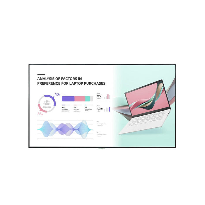 Lg 98uh5j-H Pantalla De Señalización Pantalla Plana Para Señalización Digital 2,49 M (98") Lcd Wifi 500 Cd / M² 4k Ultra Hd Negro Web Os 24/7