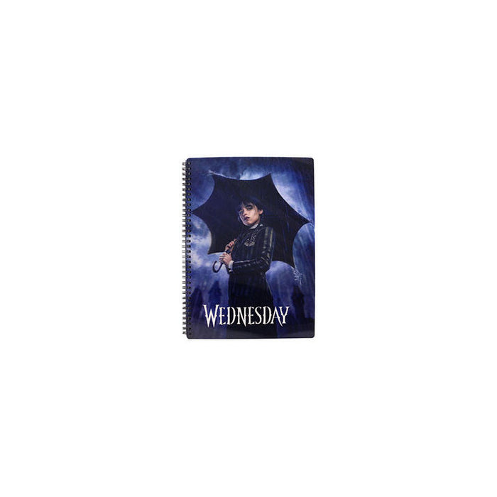 Libreta Efecto 3d 30x21cm Lluvia Wednesday