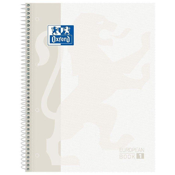 Libreta Oxford Europeanbook 1 Blanco Classic A4+ Tapa Extradura 80 Hojas Rayado Cuadricula 5*5 90gr