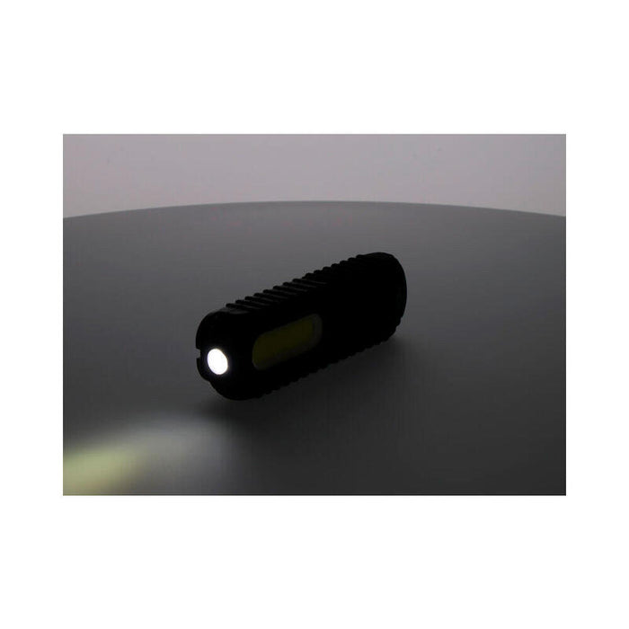 Linterna Led Cob 3w 90lm + 5w 300lm Recargable Con Usb. Con Gancho + Iman + Soporte. Edm