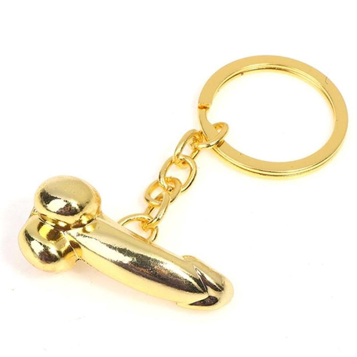 Llavero De Pene Dorado