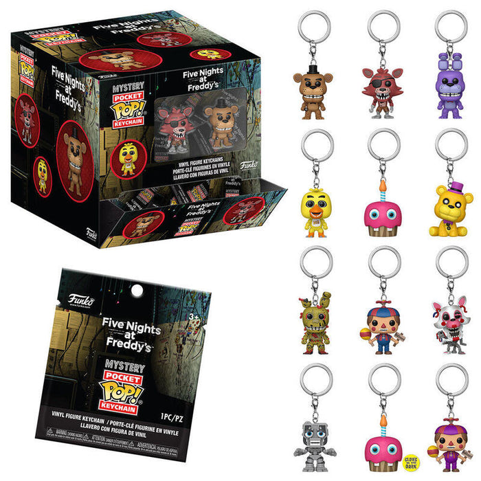 Llavero Pack De 12 Unidades Pocket Pop Mystery Five Nights At Freddys Surtido