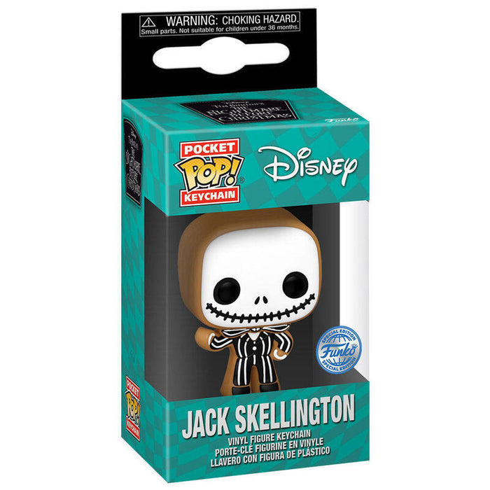 Llavero Pocket Pop Disney Pesadilla Antes De Navidad Jack Skellington Gingerbread Exclusive