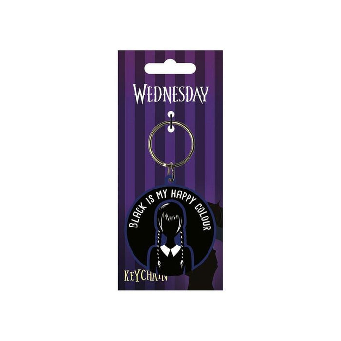 Llavero Pyramid Wednesday Addams Black Is My Happy Color