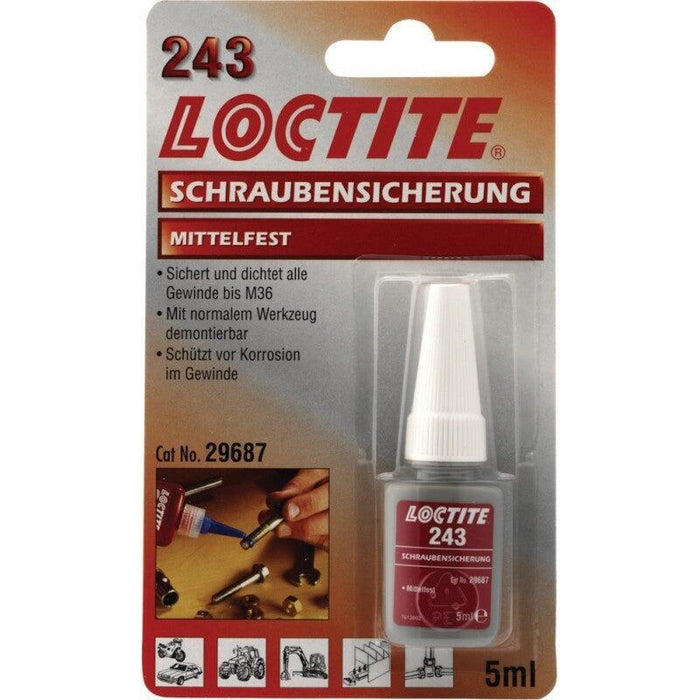 Loctite Fijador De Roscas Medio 5ml L243