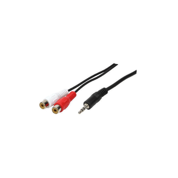 Logilink Cable Audio Jack 3.5m A 2xrca M/H 0.20m Negro Ca1047