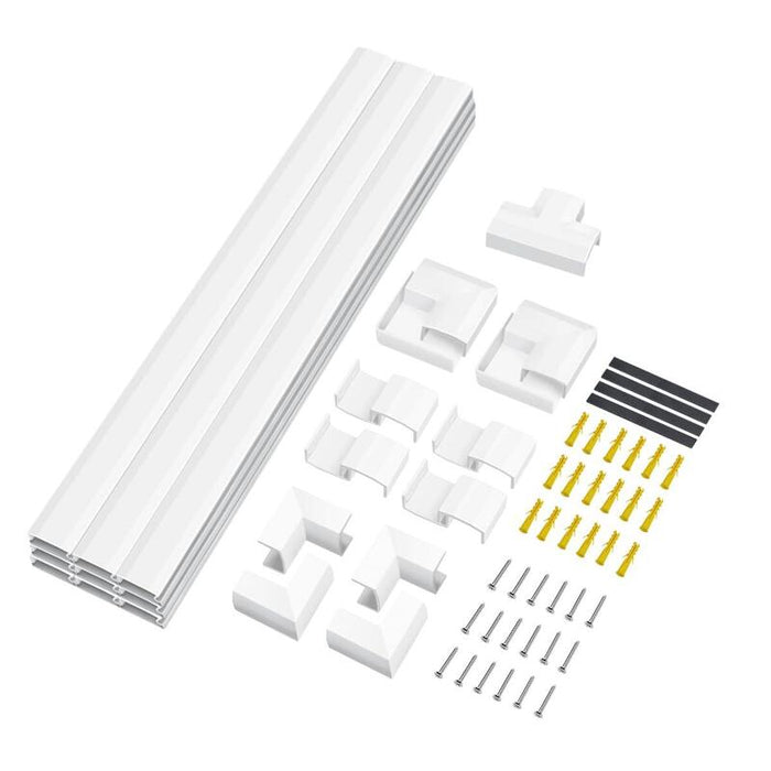 Logilink Cable Channel Set, Wall Installation, 67pcs, White