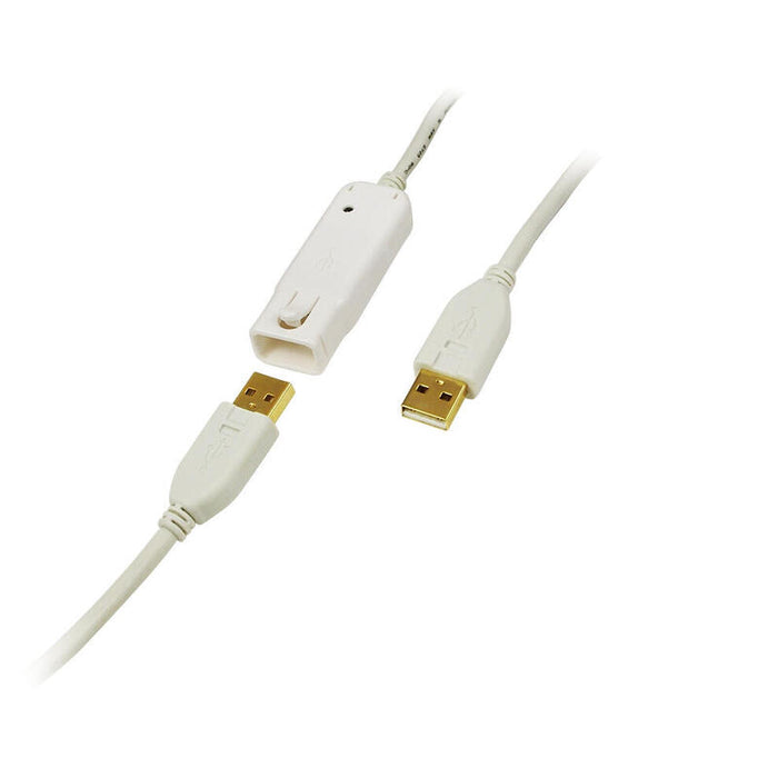 Logilink Cable Usb Alargo 12m Usb 2.0 Activo Blanco