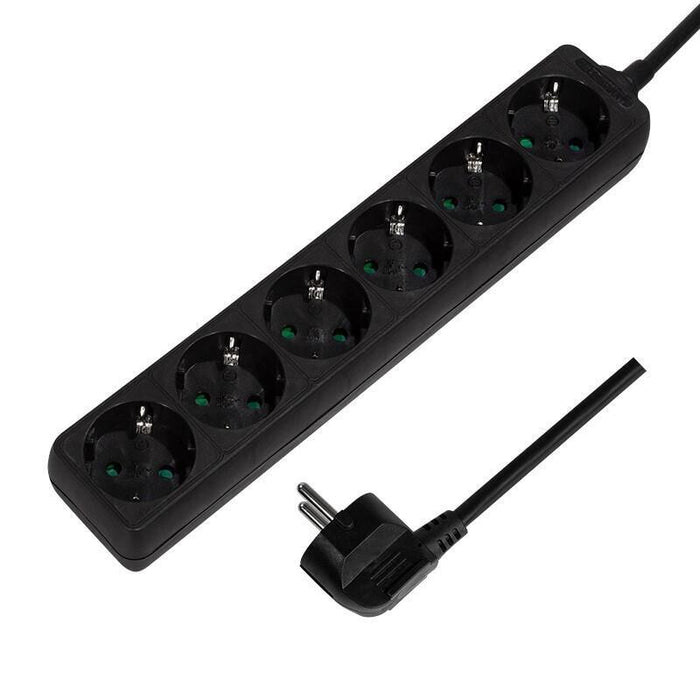 Logilink Lps238b Base Múltiple 1,5 M 6 Salidas Ac Interior Negro