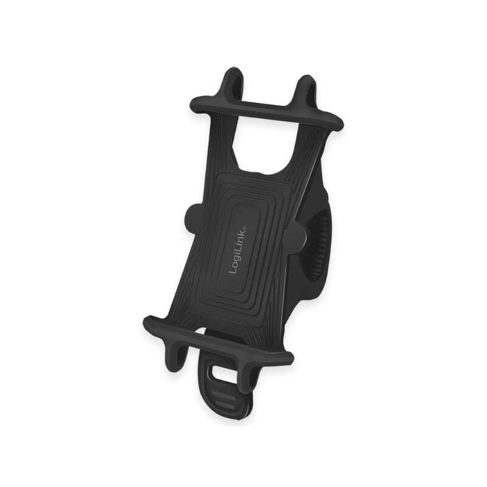 Logilink Universal-Fahrrad-Smartphonehalterung Schwarz Aus Silikon Mit Gummibändern