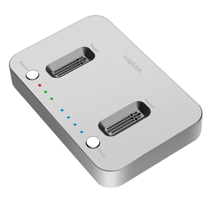 Logilink Usb 3.2 Gen2 Quickport, 2-Bay, For M.2 Nvme Ssd, Clone-Function