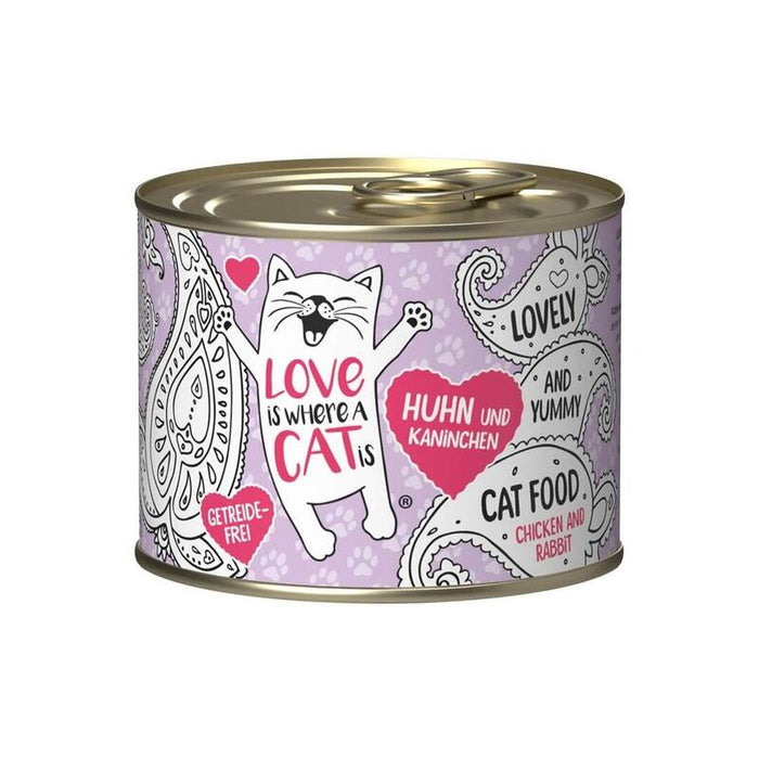 Love Is Where A Cat Is®  Chicken With Rabbit - Wet Cat Food - 200g
