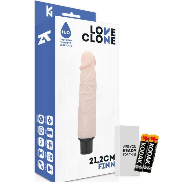 Loveclone - Finn Self Lubrication Vibrador 21.2 Cm -O- 3.8 Cm