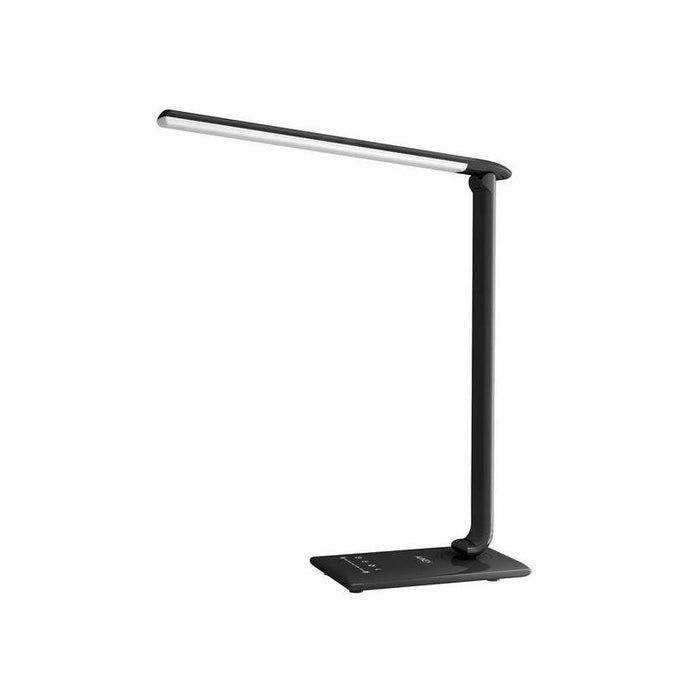Lt-T10 Black Lámpara De Escritorio Led Dotykowa 12w 3000-6500k 7 Poziomów Sciemniania 5 Trybów Iluminación