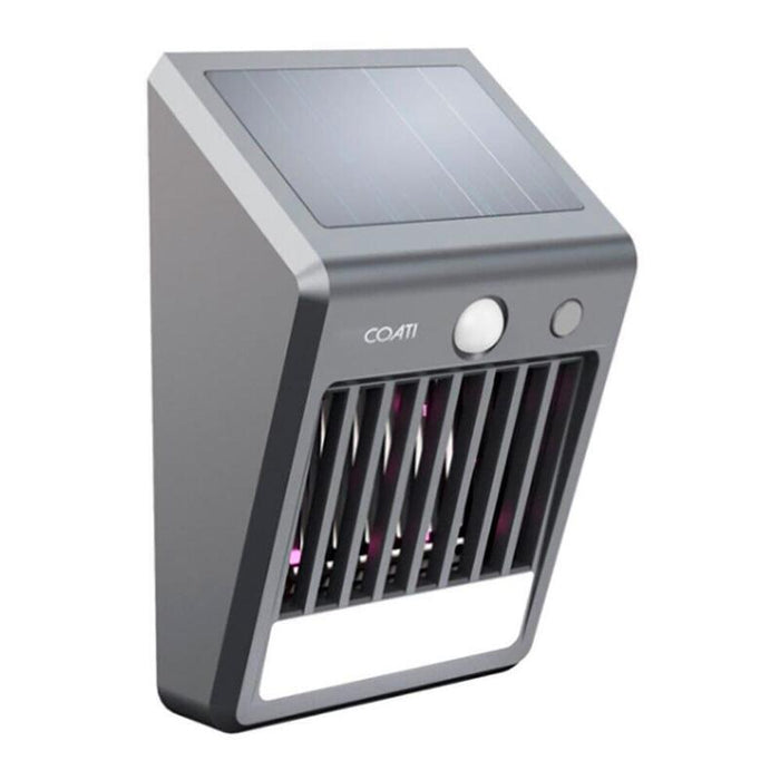 Luz Pared Solar Mata Mosquitos Sensor Pir, Negra, 110 X 67 X 170 Mm