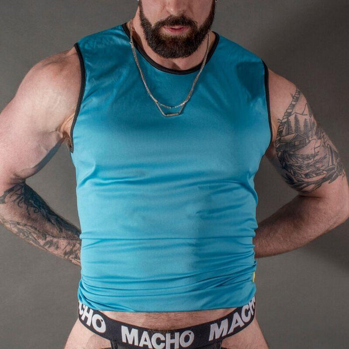 Macho - Camiseta Azul S/M