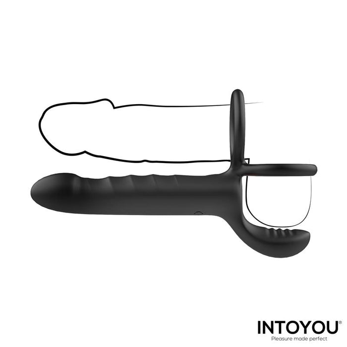 Magnor Dildo Con Anillo Doble Y Estimulador De Testículos
