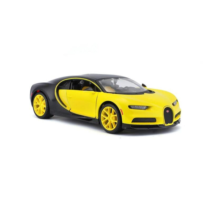 Model Kompozytowy Bugatti Chiron Zólto-Negro1/24