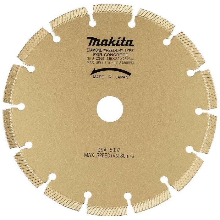 Makita B-02060 180 Mm Disco De Corte De Diamante