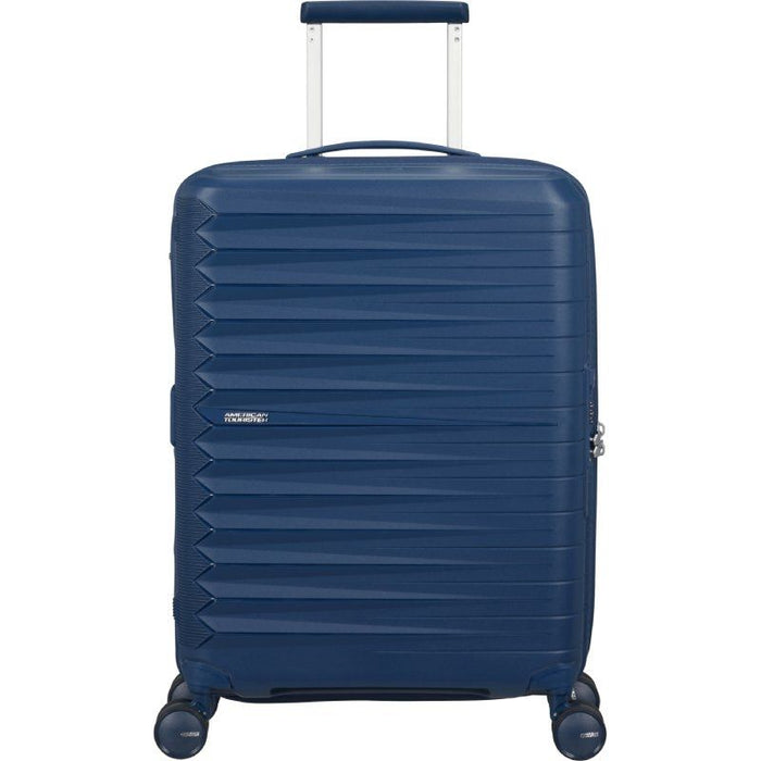 Maleta De Cabina American Tourister Fastforward Spinner Expansible 55cm 55x40x23cm 4 Ruedas Azul Marino