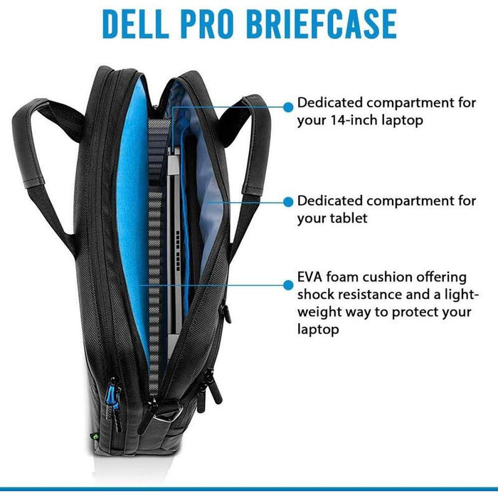 Maletin Reacondicionado Dell Pro Briefcase (Po1420c) 14"  Negro/Azul  Xtrpx