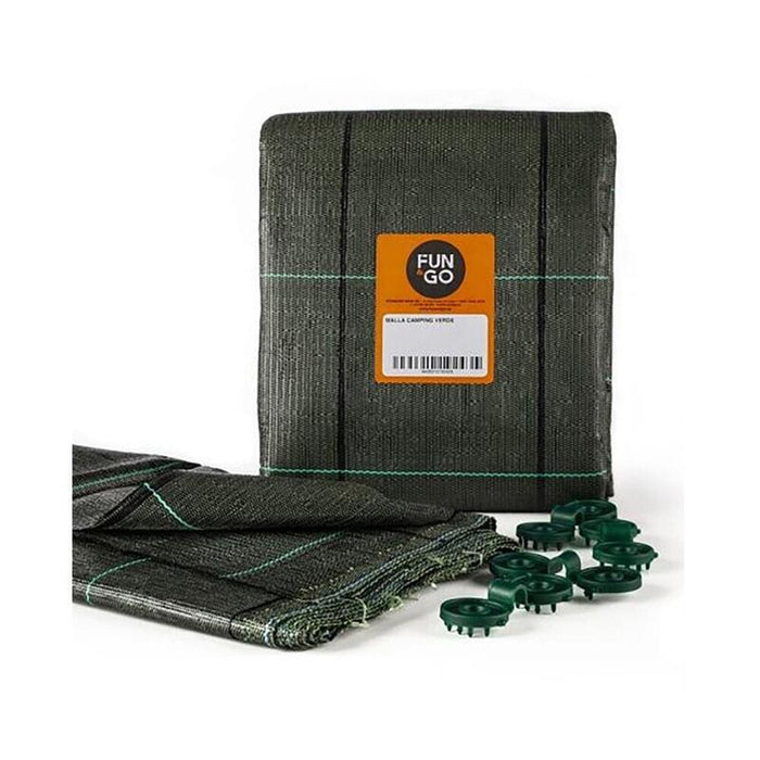 Malla De Suelo Para Camping. Color Verde 3x5m Fun&Go