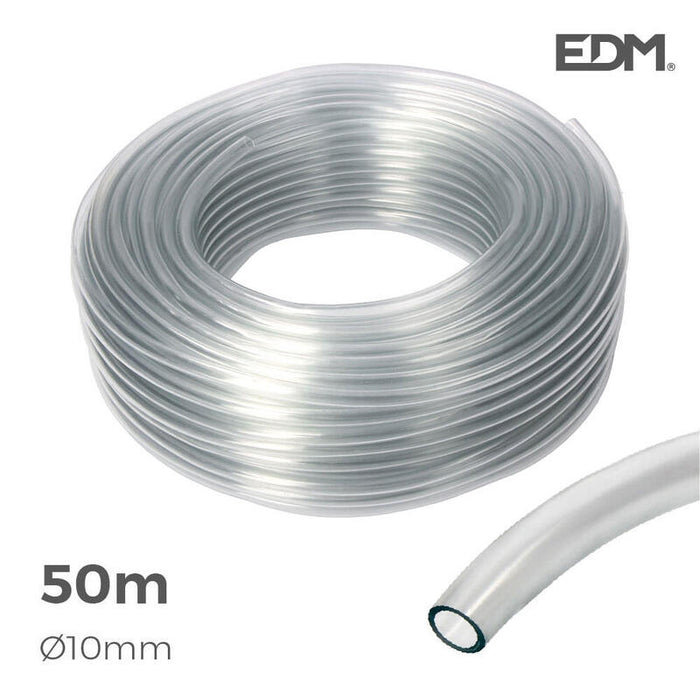 Manguera Cristal Transparente Ø Interior 10mm Ø Exterior 14mm Rollo 50m