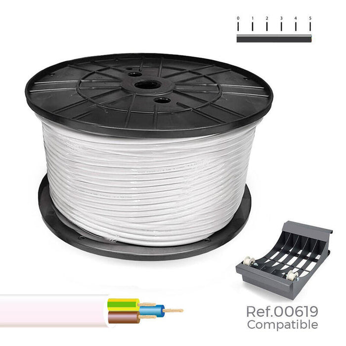Manguera Tubular 3g1mm² Blanca 200m.